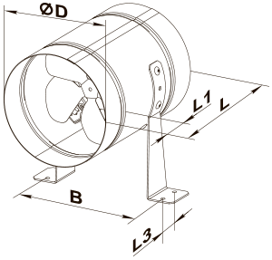 Blauberg ВКОМц 200 - Розміри