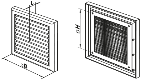Blauberg ДВ 150с - Розміри