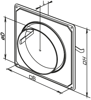 Blauberg ДФК 100 - Розміри