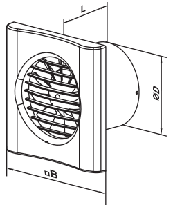 Blauberg Тиша 150 В Л - Розміри