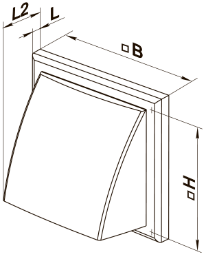 Blauberg ДВ 102 ВК - Розміри